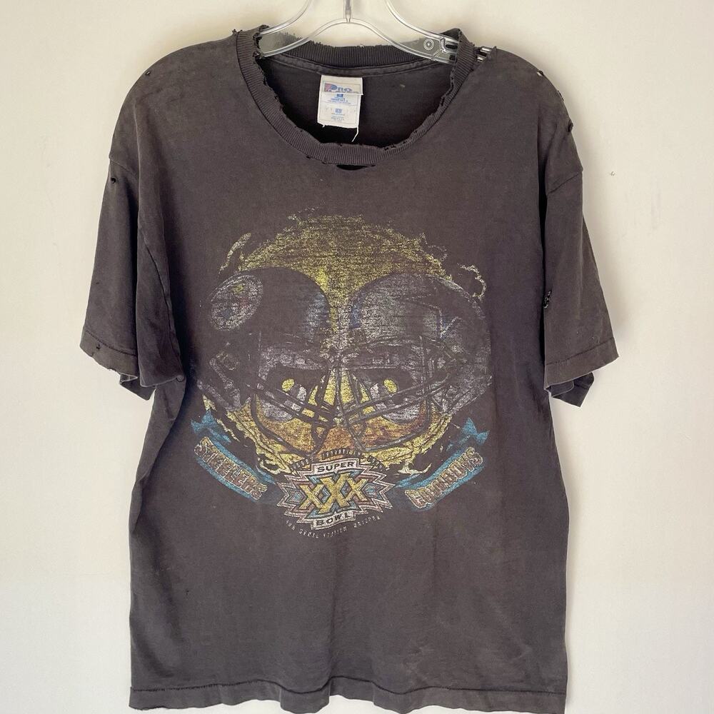 VTG 90s NFL Pro Player Super Bowl XXX T-Shirt L Grunge Collectible Made In USA